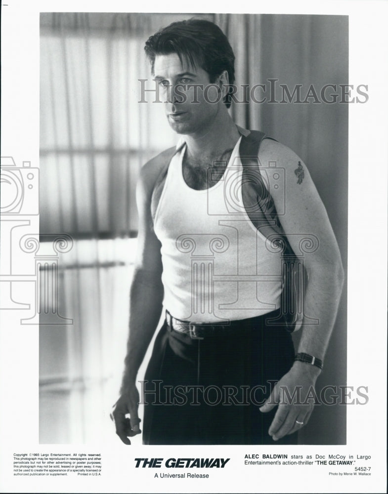 1994 Press Photo Alec Baldwin as Doc McCoy in "The Getaway" - Historic Images