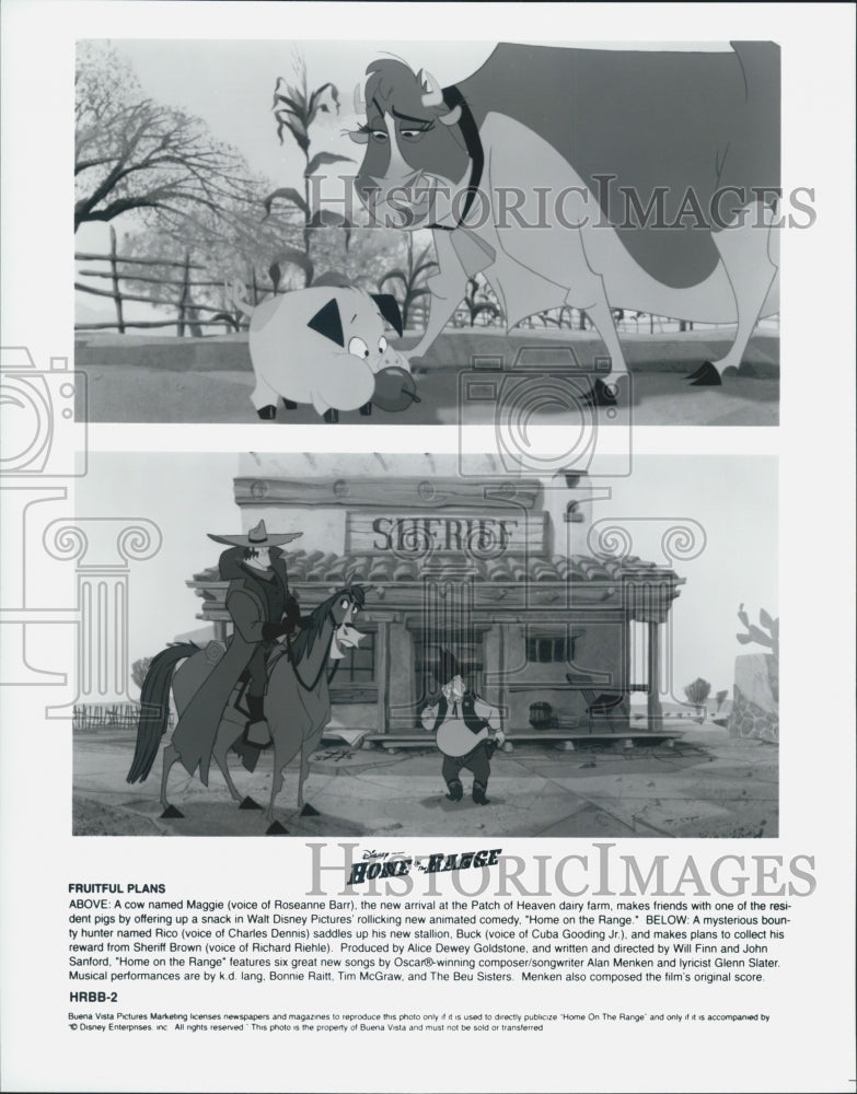 2004 Press Photo Disney &quot;Home on the Range&quot; Animated w Judi Dench - DFPG01547 - Historic Images