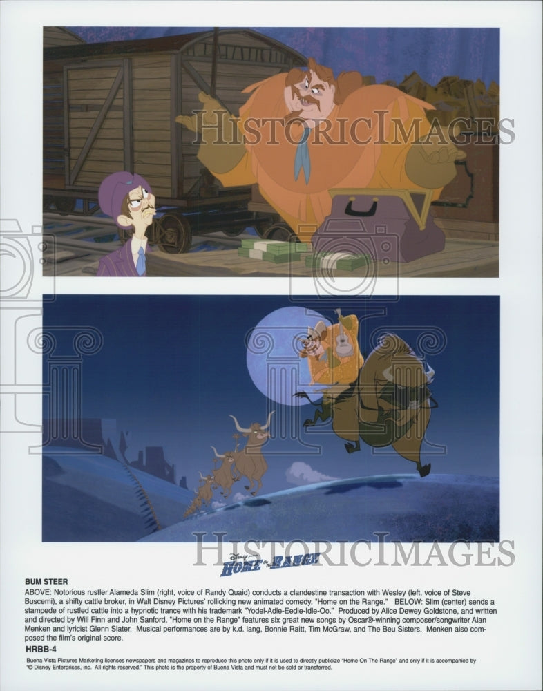 2004 Press Photo Scenes from Walt Disney Animated Film "Home on the Range" - Historic Images