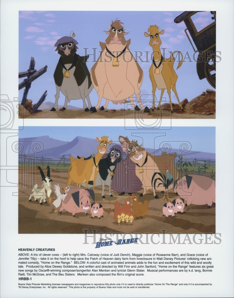 2004 Press Photo Scenes from Walt Disney Animated Film "Home on the Range" - Historic Images