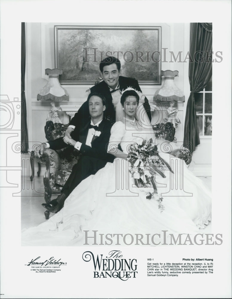 1993 Press Photo Mitchell Lichtenstein, Winston Chao and May Chin - Historic Images