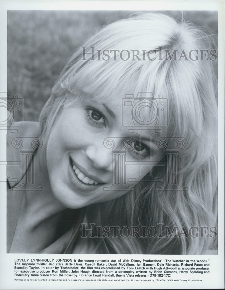 1980 Press Photo Lynn-Holly Johnson in &quot;The Watcher in the Woods&quot; Film - Historic Images