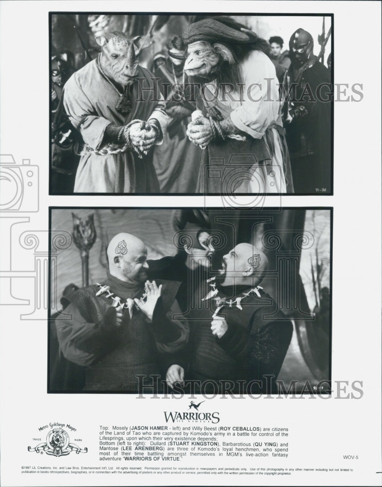 1997 Press Photo Ronny Yu Directs "Warriors of Virtue" Film - Historic Images