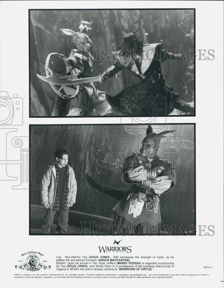 1997 Press Photo Ronny Yu Directs "Warriors of Virtue" Film - Historic Images