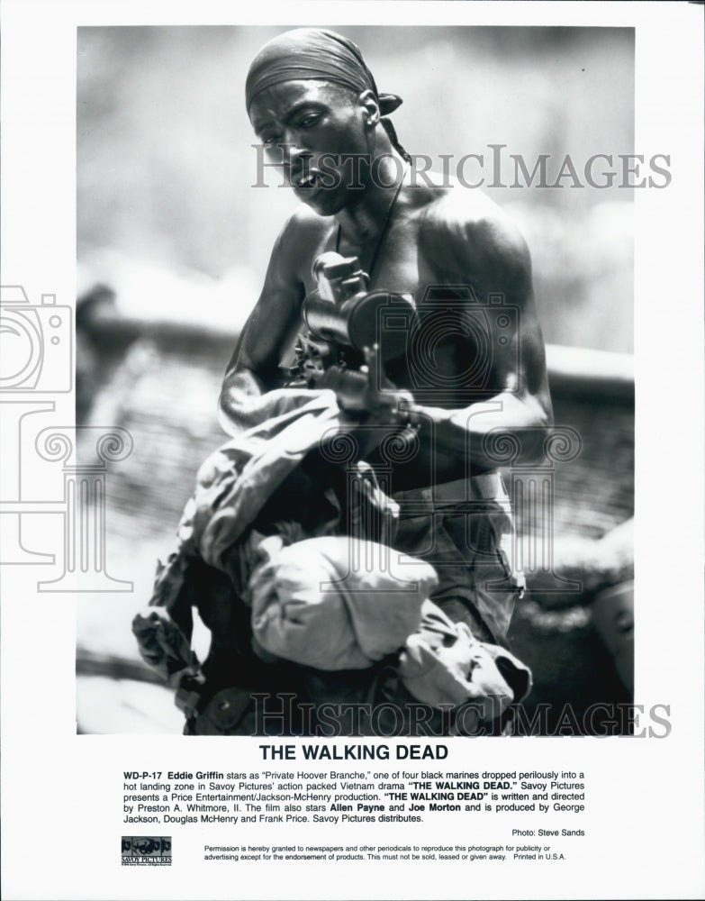 1995 Press Photo Actor Eddie Griffin in &quot;The Walking Dead&quot; Film - DFPG01939 - Historic Images