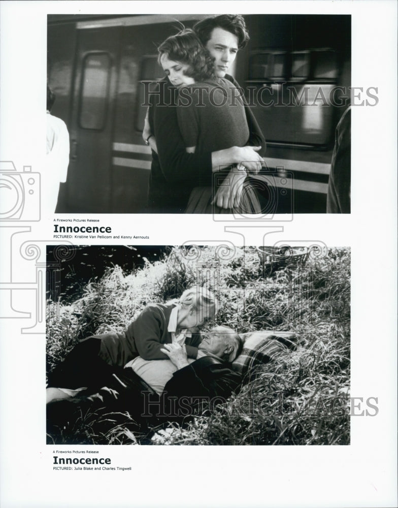 2000 Press Photo Actor Kenny Aernouts, Kristine Van Pellicom in &quot;Innocence&quot; Film - Historic Images