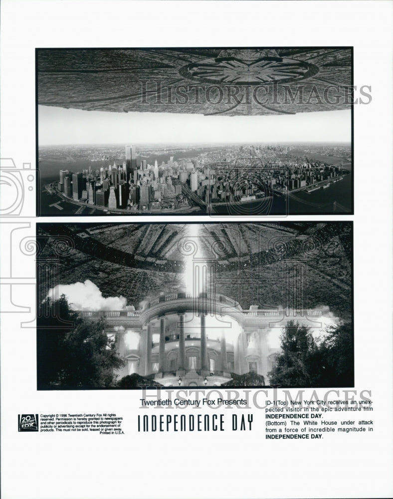 1996 Press Photo &quot;Independence Day&quot; film - Historic Images