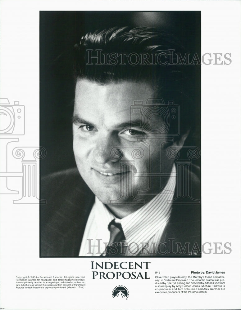 1993 &quot;Indecent Proposal&quot; film w/ Oliver Platt.-Historic Images