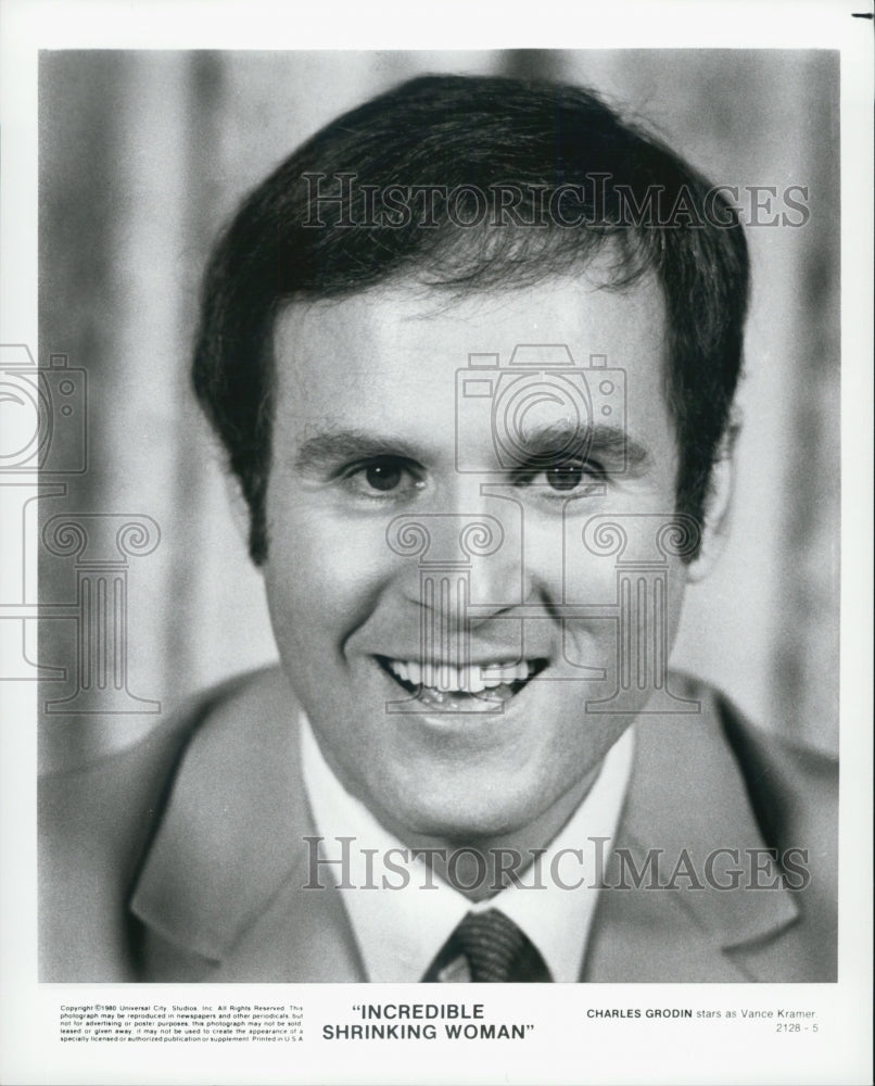 1981 Press Photo Charles Grodin in "Incredible Shrinking Woman" - Historic Images
