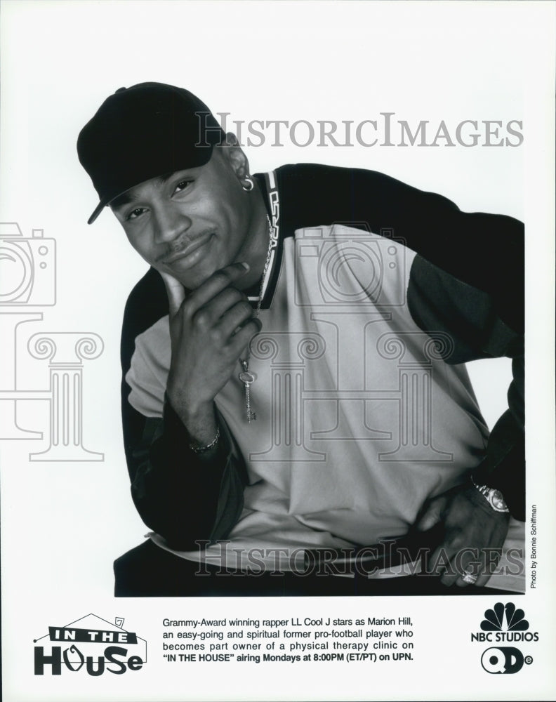 1995 Press Photo Rapper LL Cool J in "In the House" NBC TV Series - Historic Images