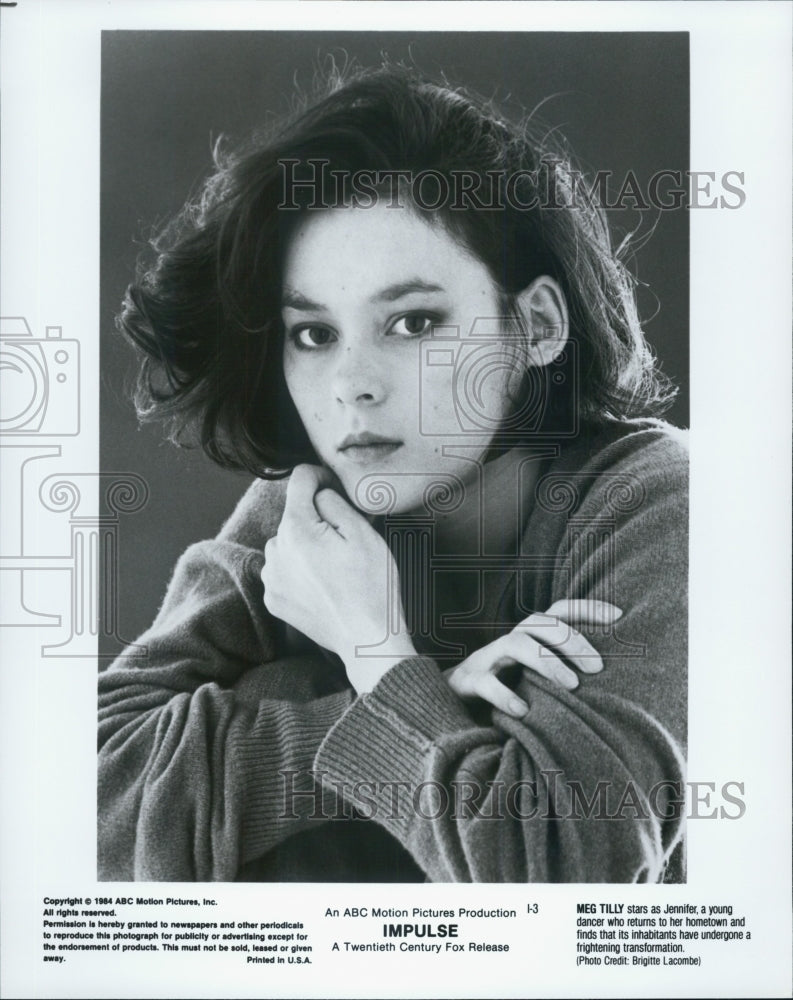 1984 Press Photo Actress Meg Tilly in "Impulse" Film - Historic Images