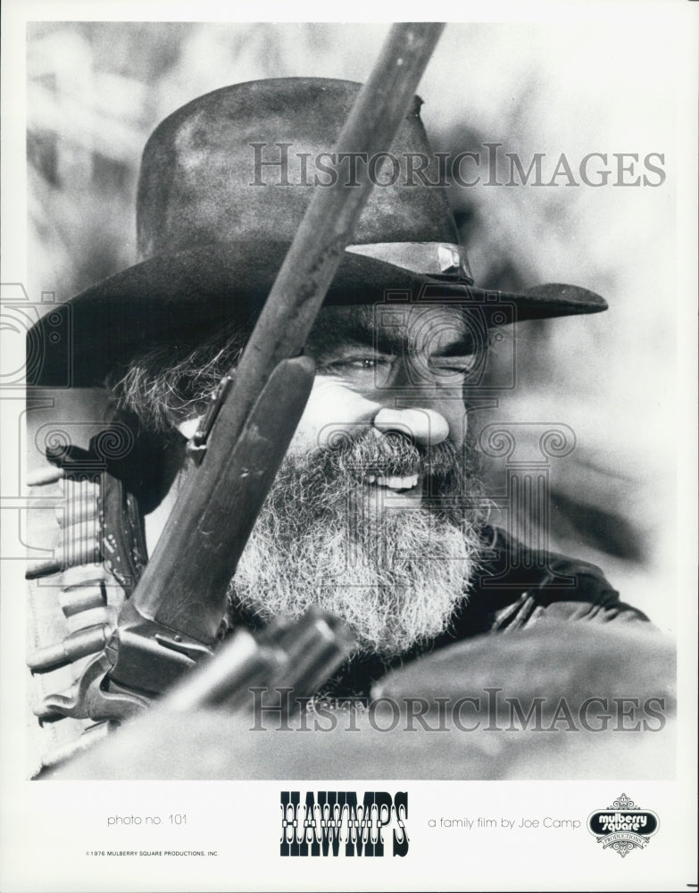 1976 Press Photo Actor Denver Pyle in "Hawmps!" Film - Historic Images