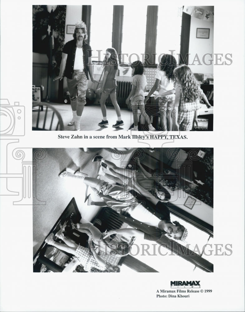 1999 Press Photo Steve Zahn in scenes from Mark Illsley's Happy, Texas - Historic Images