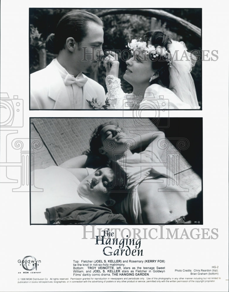 1998 Actor Joel S. Keller, Troy Veinotte in &quot;The Hanging Garden&quot;-Historic Images