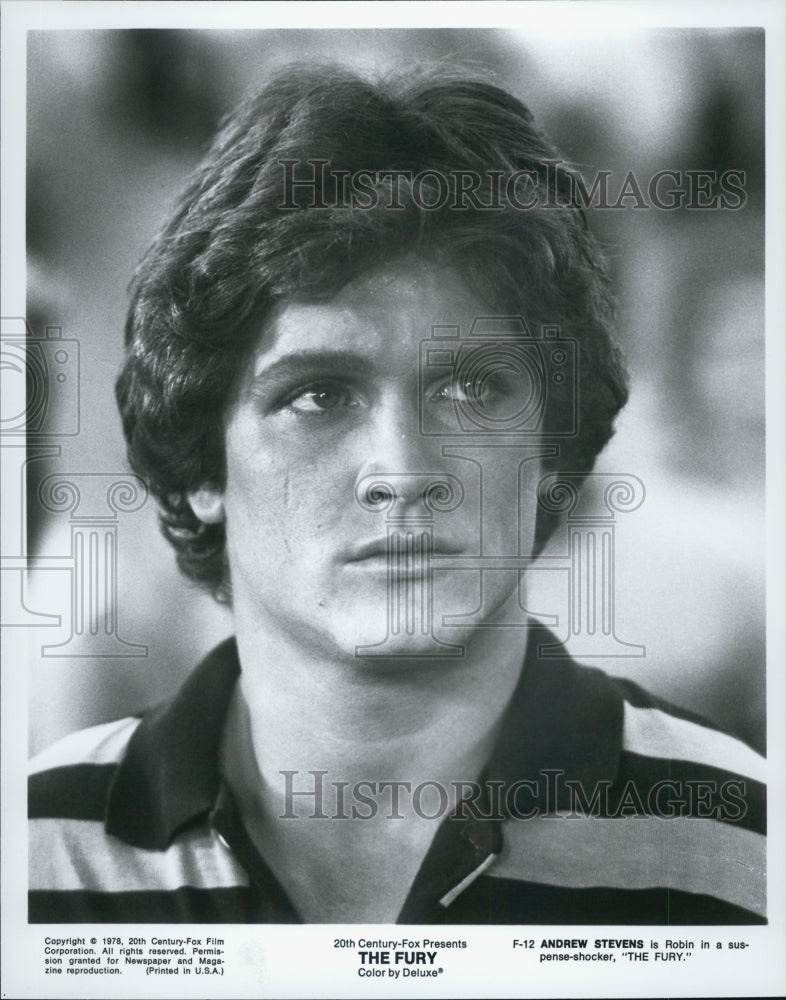 1978 Press Photo Actor Andrew Stevens in "The Fury" Film - DFPG03065 - Historic Images