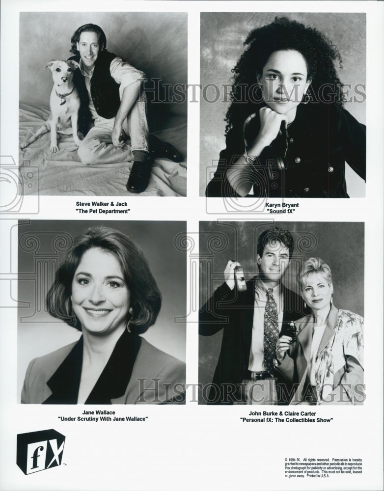 1994 Press Photo FX Channel Stars Karyn Bryant, Jane Wallace, John Burke & Other - Historic Images