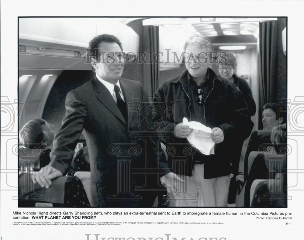 2000 Press Photo Director Mike Nichols, Actor Garry Shandling - DFPG03539 - Historic Images