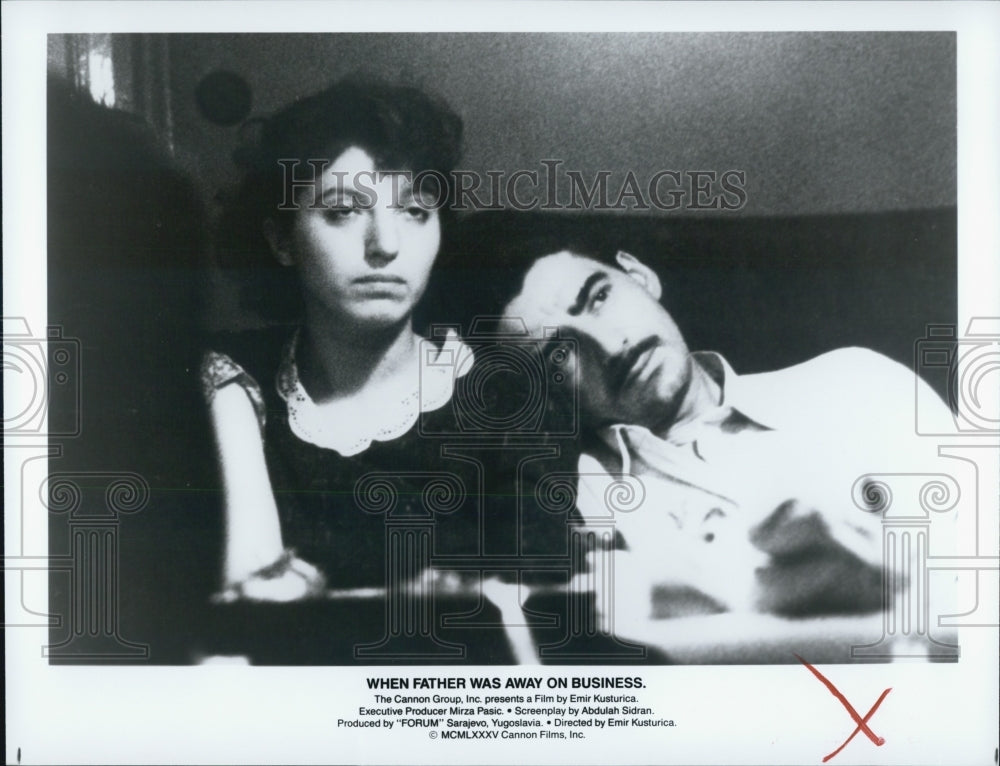 1985 Press Photo Actors In Yugoslavian Movie When Father Was Away On Business - Historic Images