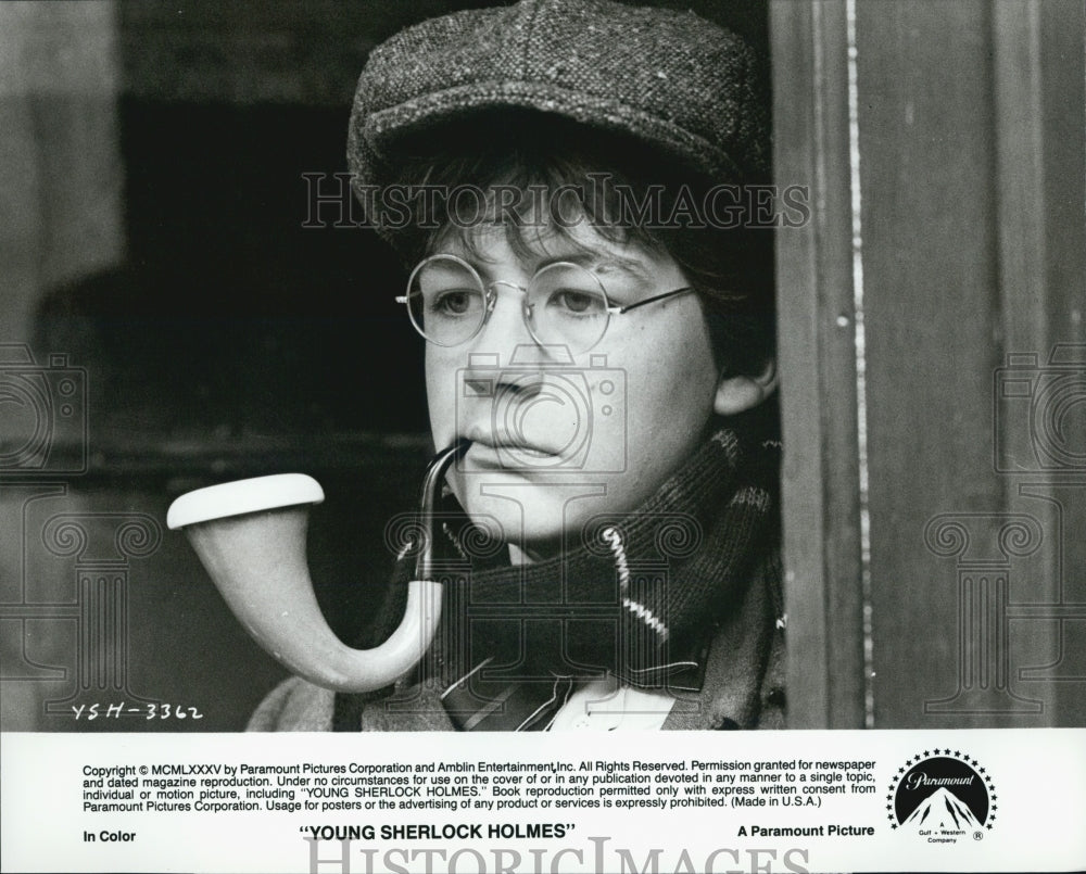 1985 Press Photo &quot;Young Sherlock Holmes&quot; (Film) - Historic Images