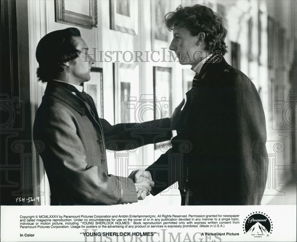 1985 Press Photo &quot;Young Sherlock Holmes&quot; (Film) - DFPG04389 - Historic Images