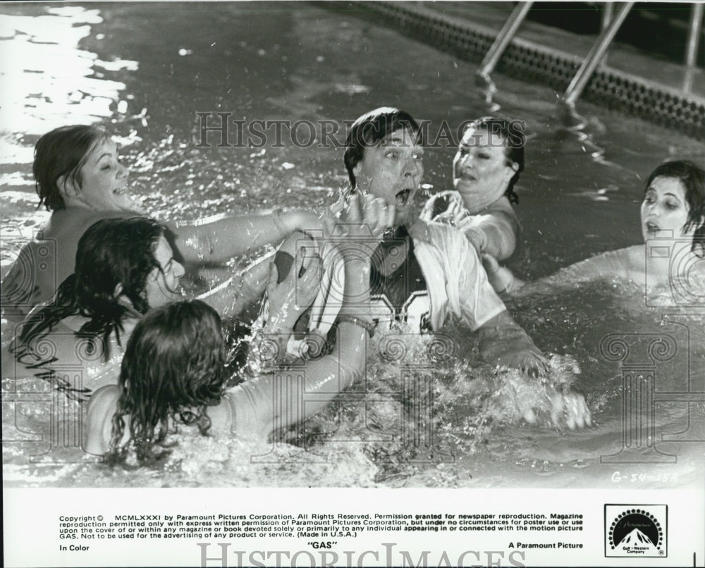 1981 Press Photo Peter Aykroyd stars in "Gas" - Historic Images