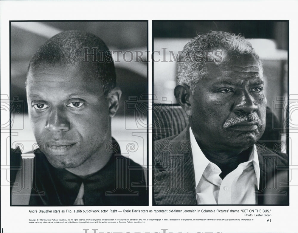 1996 Andre Braugher &amp; Ossie Davis star in &quot;Get On The Bus&quot;-Historic Images