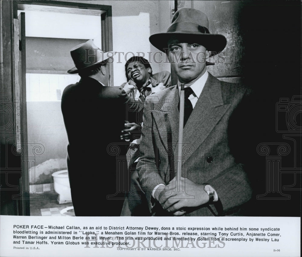1975 Press Photo  Michael Callan in "Lepke" - Historic Images