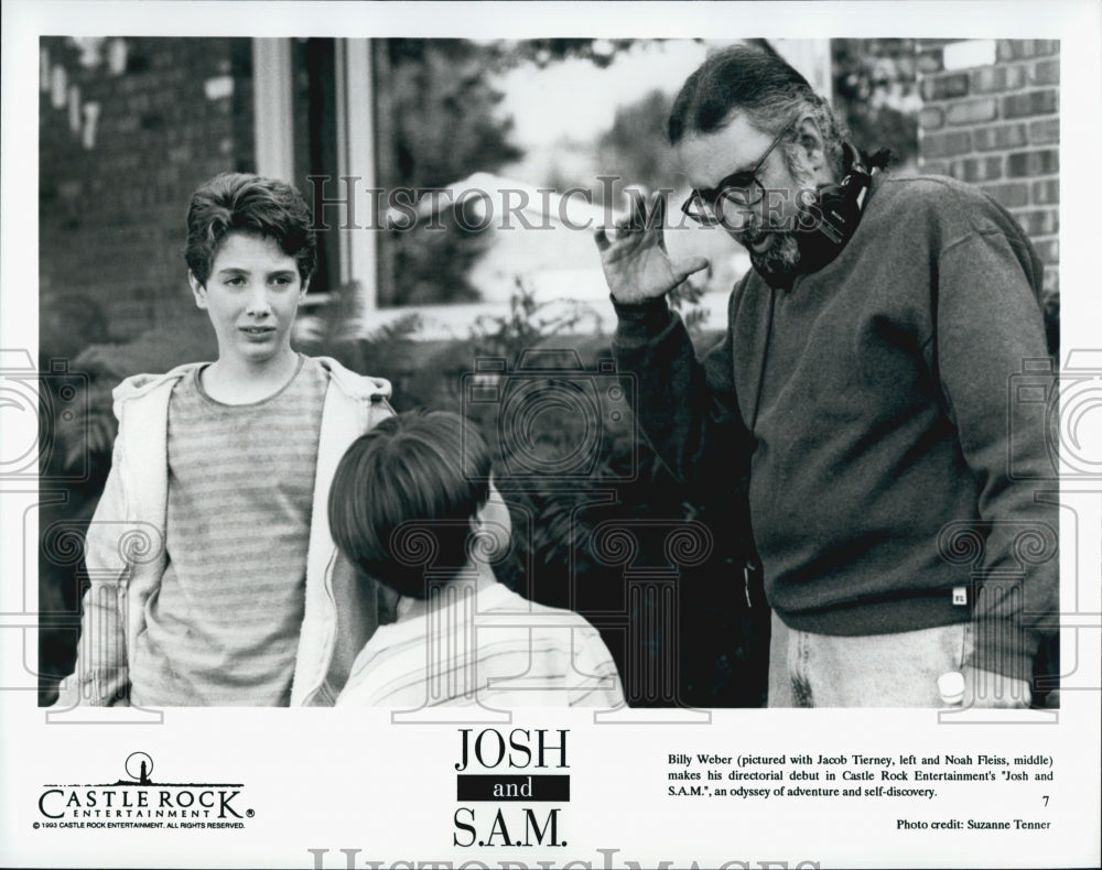 1993 Press Photo Billy Weber, Jacob Tierney, Noah Fleiss &quot;Josh S. A. M.&quot; - Historic Images