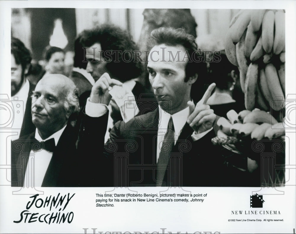 1991 Press Photo Roberto Benigni in &quot;Johnny Stecchino&quot; - DFPG05213 - Historic Images