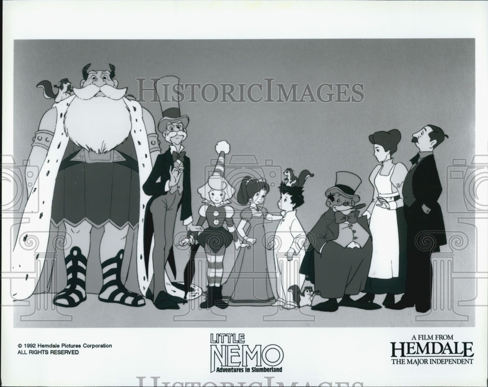 1989 Press Photo Characters from &quot;Little Nemo: Adventures in Dreamland&quot; - Historic Images