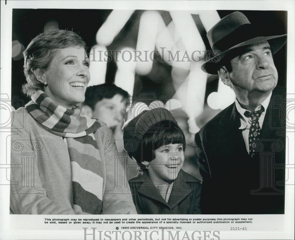 1980 Press Photo Andrews, Stimson and Matthau in &quot;Little Miss Marker&quot; - Historic Images