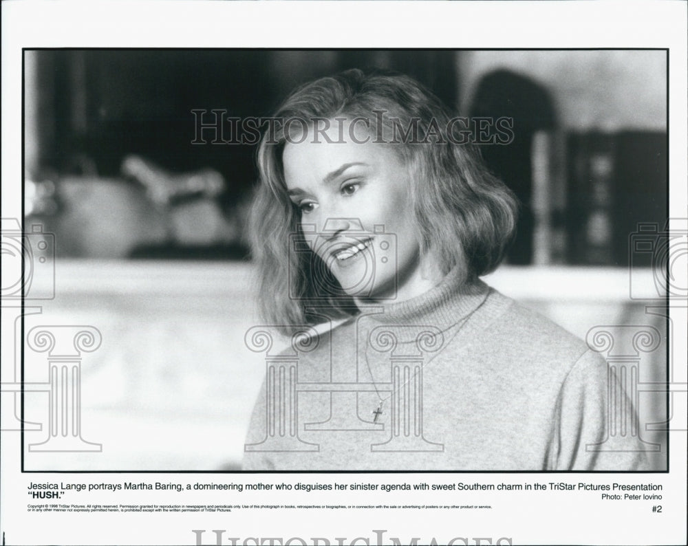 1998 Press Photo Jessica Lange in "Hush" - DFPG05619 - Historic Images