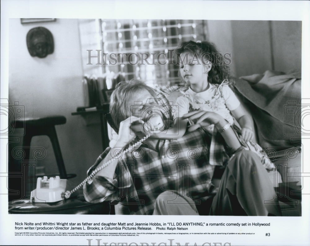 1994 Press Photo &quot;I&#39;ll Do Anything&quot; Nick Nolte,Whitni Wright - Historic Images