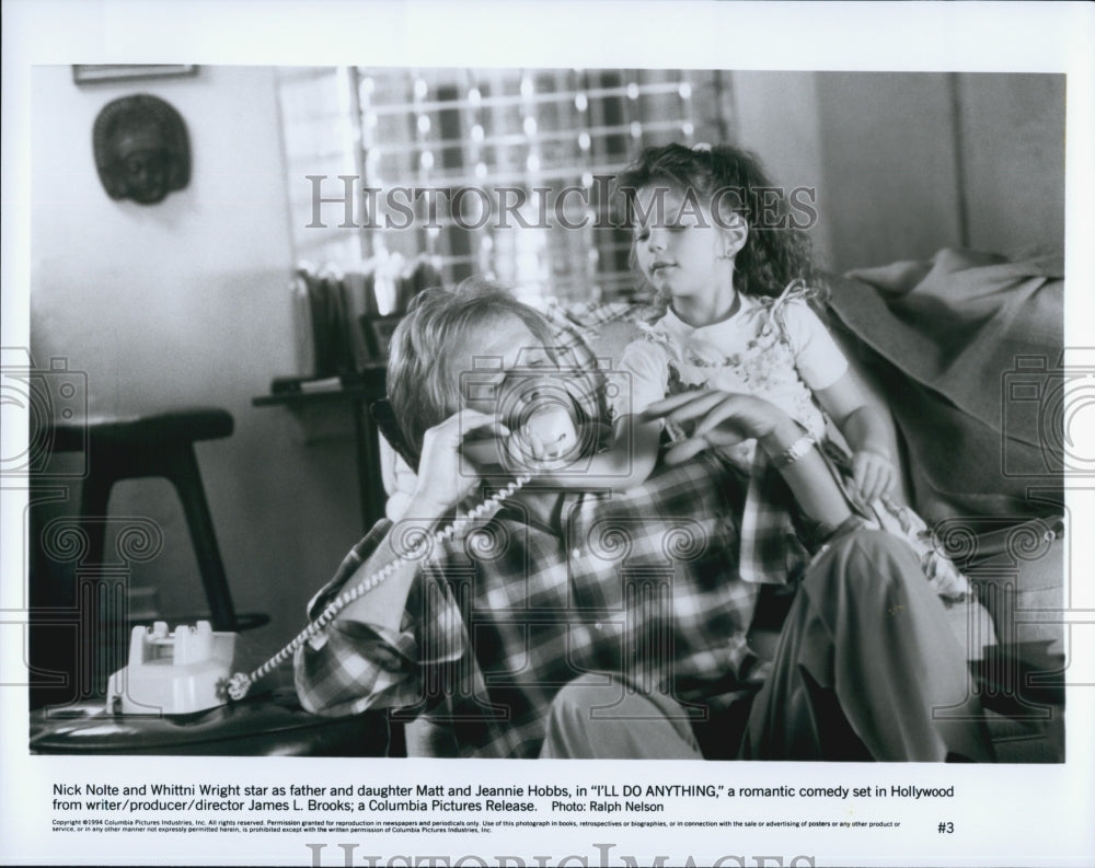 1994 Press Photo "I'll Do Anything" Nick Nolte,Whitni Wright - Historic Images
