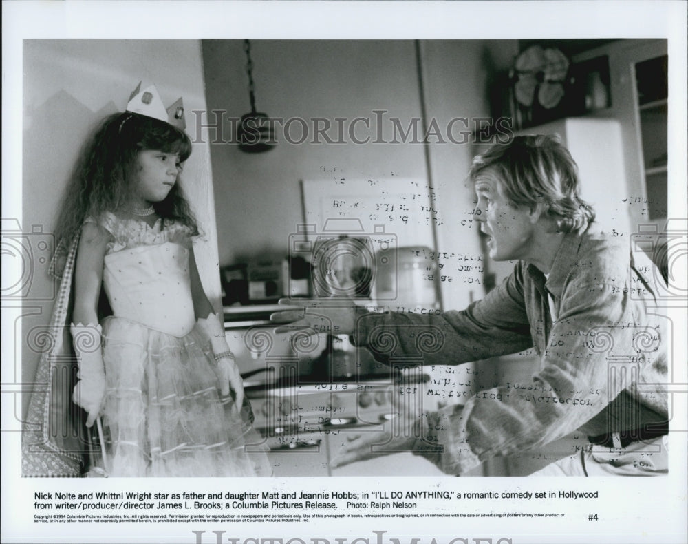 1994 Press Photo "I'll Do Anything" Nick Nolte,Whitni Wright - Historic Images