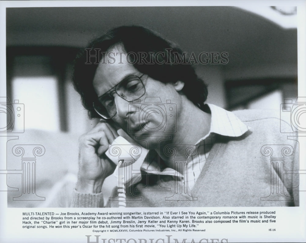 1978 Press Photo Joe Brooks in &quot;If I Ever See you Again&quot; - Historic Images