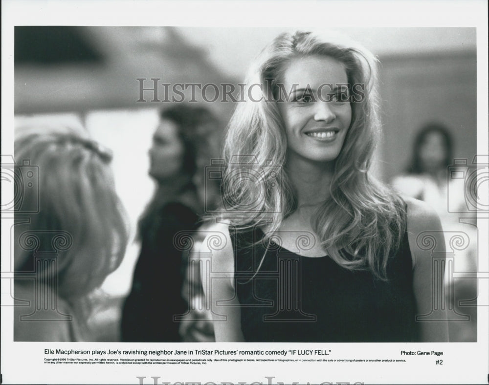 1996 Press Photo "If Lucy Fell" Elle Macpherson Film Television Actress Model - Historic Images