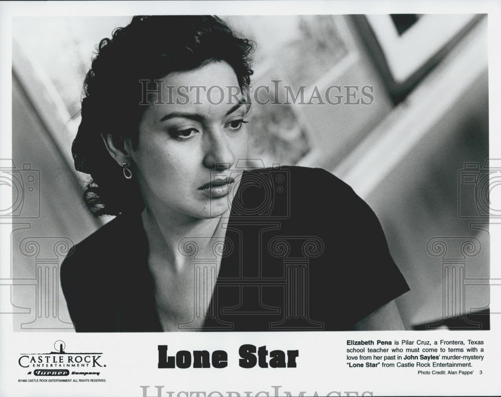 1996 Press Photo &quot;Lone Star&quot; Elizabeth Pena John Sayles - Historic Images