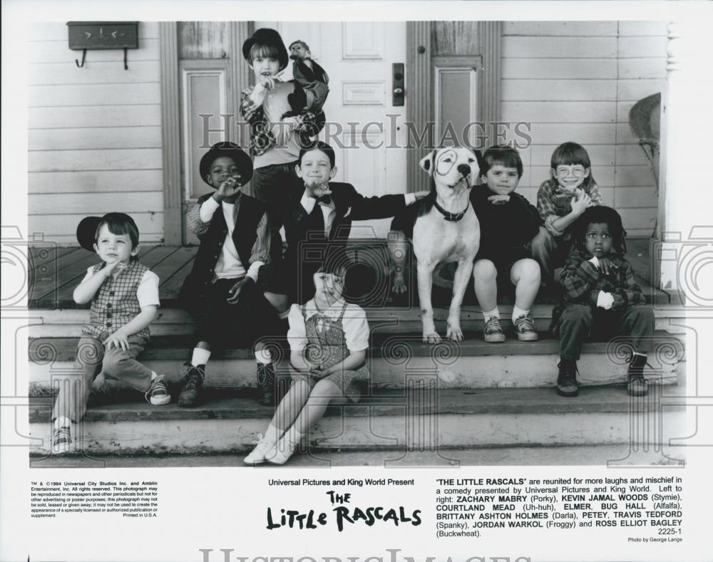 1994 Press Photo Zachary Mabry  and Kevin Woods in "The Little Rascals" - Historic Images