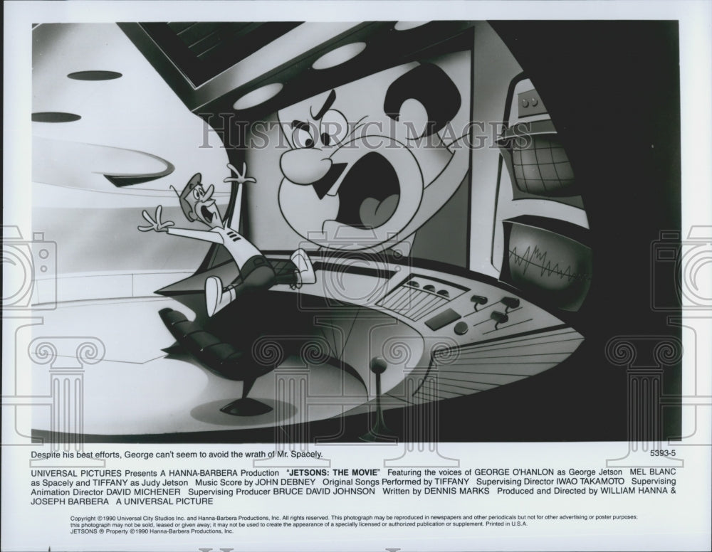 1990 Press Photo Animated cartoon "Jetsons: The Movie" - Historic Images