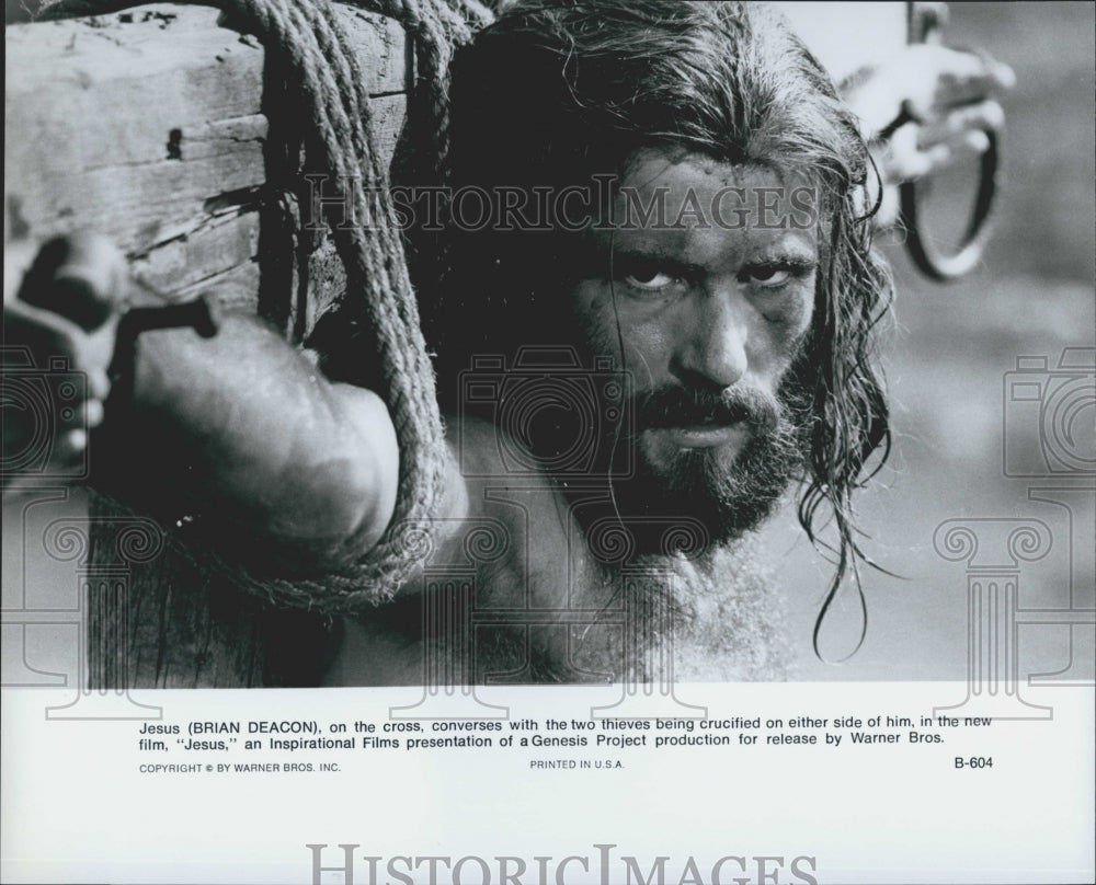 1979 Press Photo Brian Deacon in "Jesus" - Historic Images