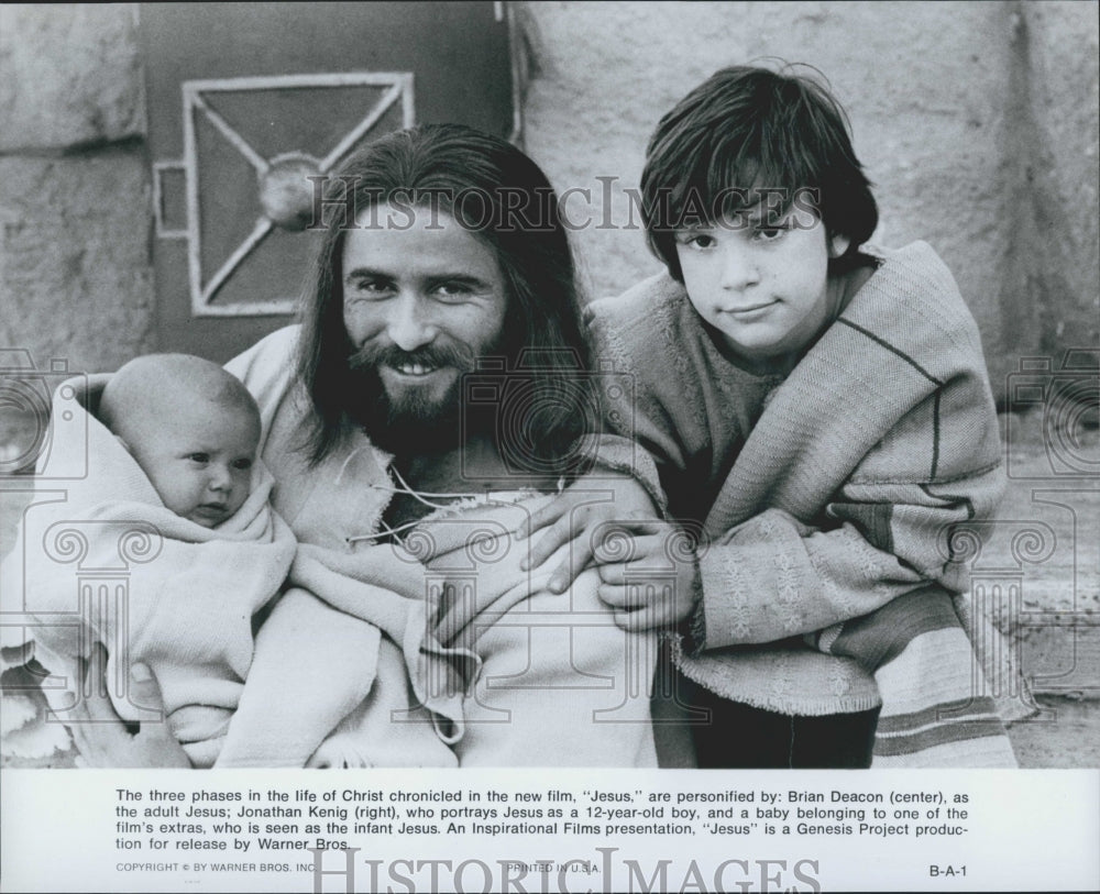 1979 Press Photo Brian Deacon and Jonathan Kenig in "Jesus" - Historic Images