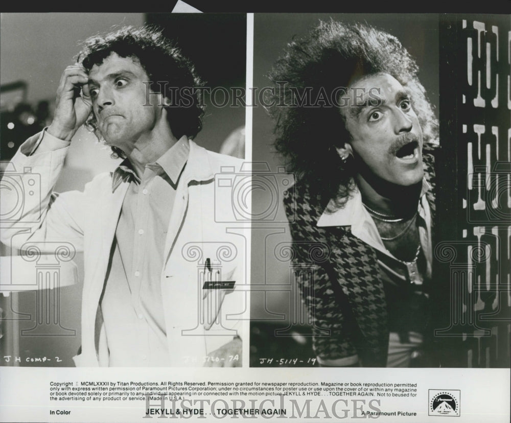 1983 Press Photo &quot;Jekyll &amp; Hyde.. Together Again&quot;Mark Blanfield - Historic Images