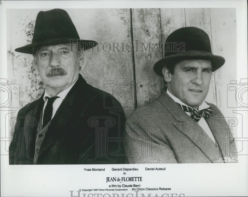 1987 Press Photo "Jean de Florette" Yves Montand,D Auteuil - Historic Images