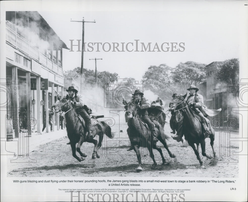 1980 Press Photo &quot;The Long Riders&quot; the James Gang - Historic Images