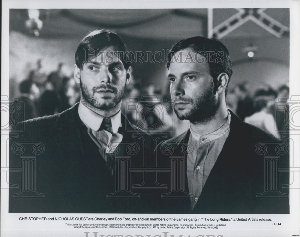 1980 Press Photo &quot;The Long Riders&quot;Christopher &amp; Nicolas Guest - Historic Images