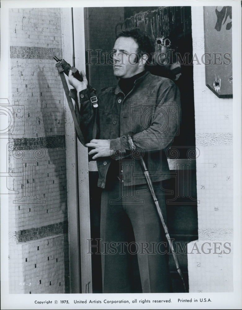 1975 Press Photo James Caan, star of &quot;The Killer Elite&quot; - Historic Images