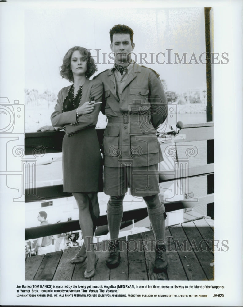 1990 Press Photo Tom Hanks and Meg Ryan in "Joe versus The Volcano" - DFPG06967 - Historic Images