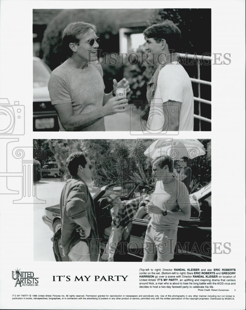 1996 Press Photo Director R. Klieser, E. Roberts, G. Harrison "It's My Party" - Historic Images