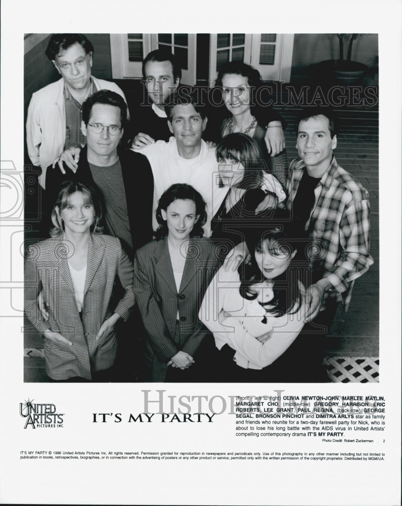 1996 Press Photo  Gregory Harrison & Eric Roberts "It's My Party" - Historic Images